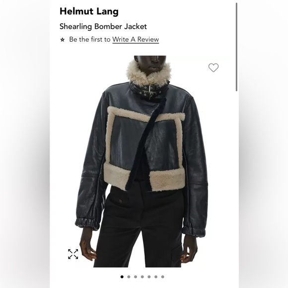 Helmut Lang Jackets & Blazers - Helmut Lang Shearling Bomber Jacket. Sheep leather with fur trim